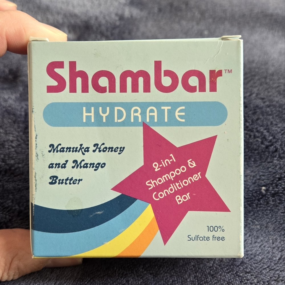 Shambar Hydrate Solid Shampoo Conditioner bar 2 in 1 Manuka Honey Mango Butter